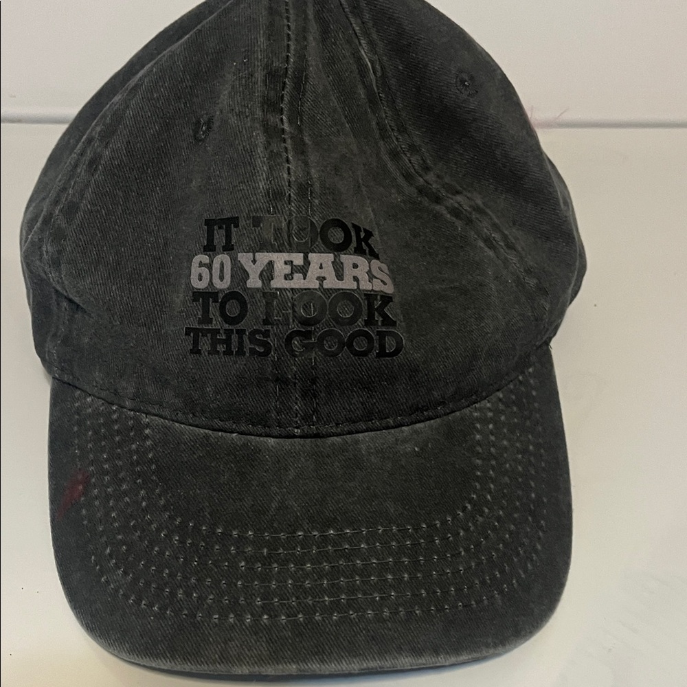 Black Graphic Baseball Cap